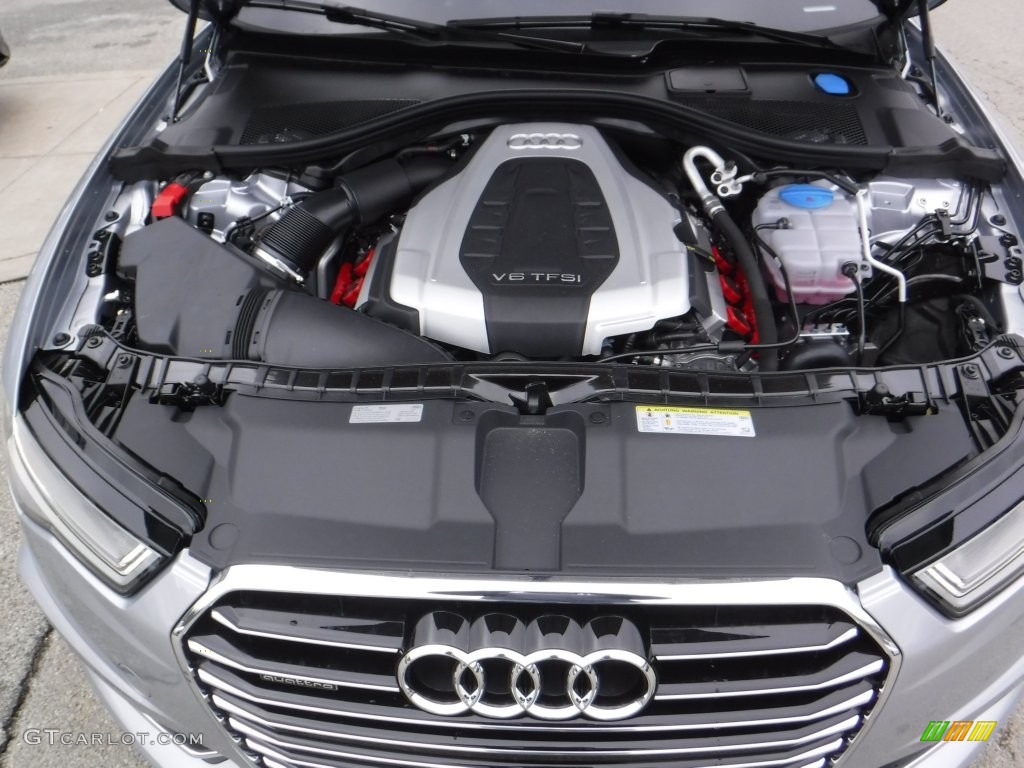 2016 A6 3.0 TFSI Premium Plus quattro - Florett Silver Metallic / Black photo #17