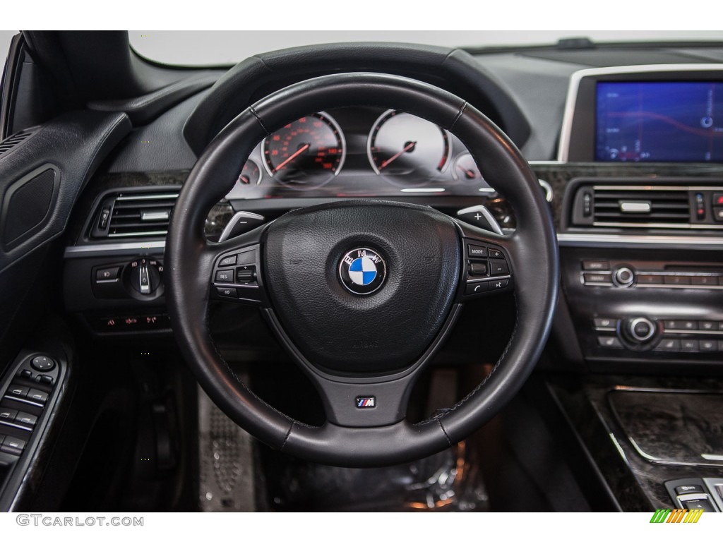 2013 6 Series 640i Convertible - Carbon Black Metallic / Black photo #16