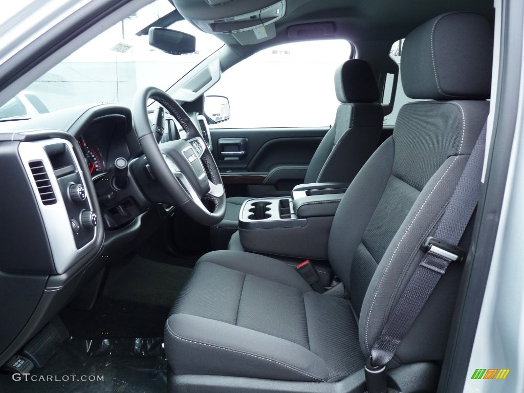 Jet Black Interior 2016 GMC Sierra 1500 SLE Crew Cab 4WD Photo #110398531