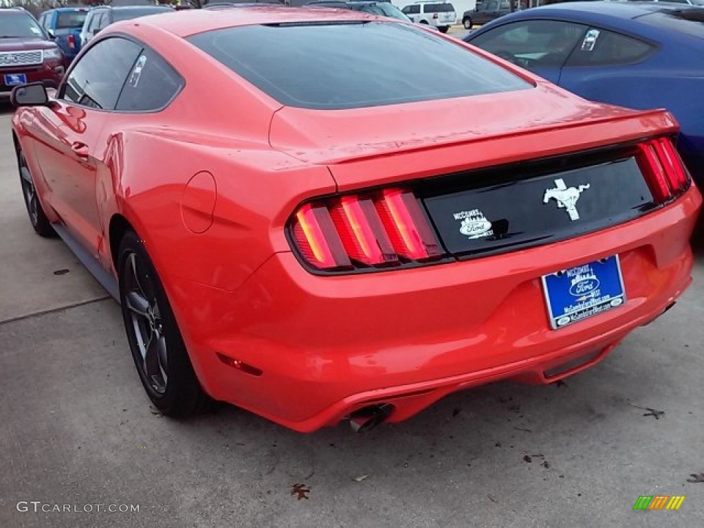 2016 Mustang V6 Coupe - Competition Orange / Ebony photo #7