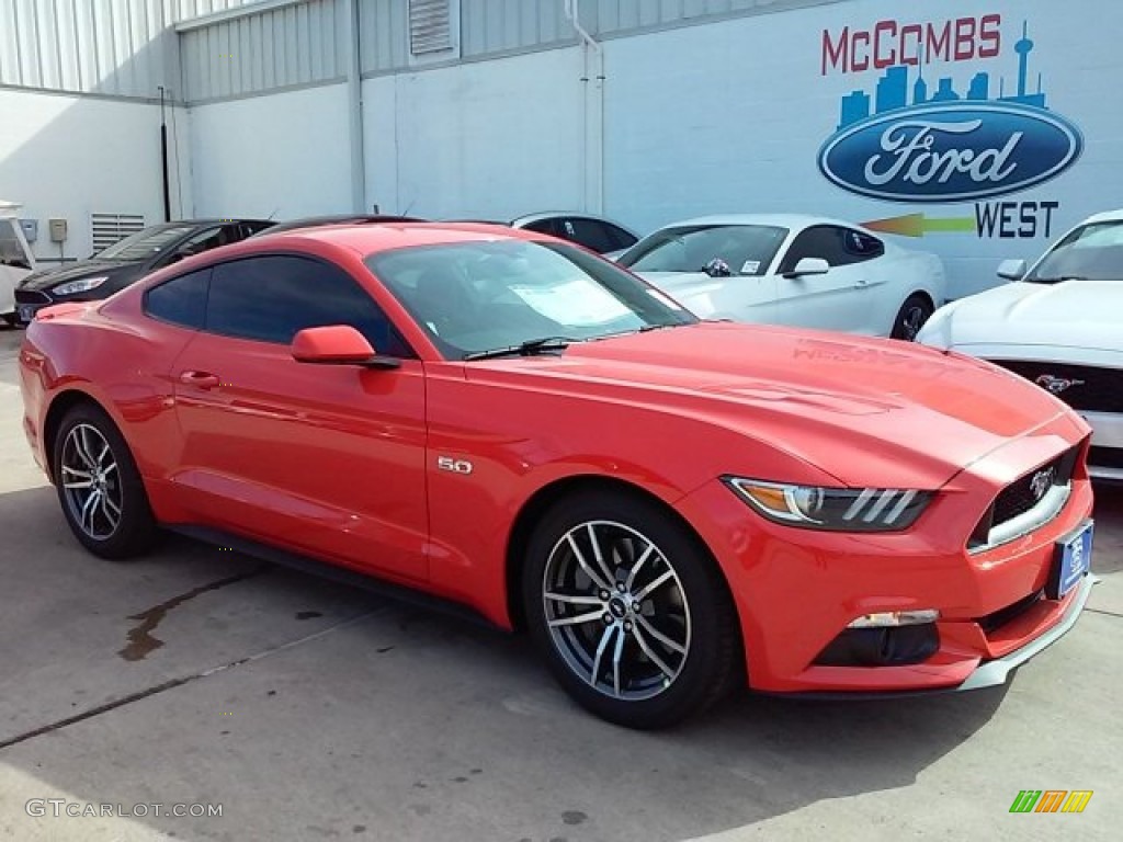 2016 Mustang GT Coupe - Competition Orange / Ebony photo #1