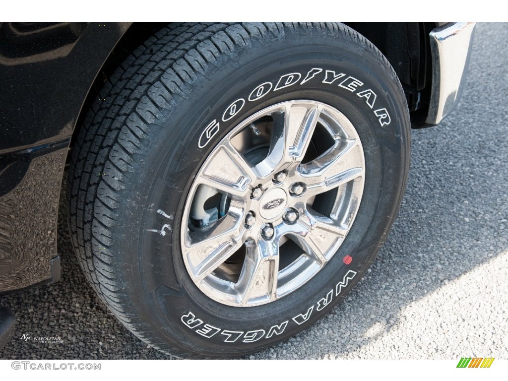 2016 F150 XLT SuperCrew 4x4 - Shadow Black / Medium Earth Gray photo #15