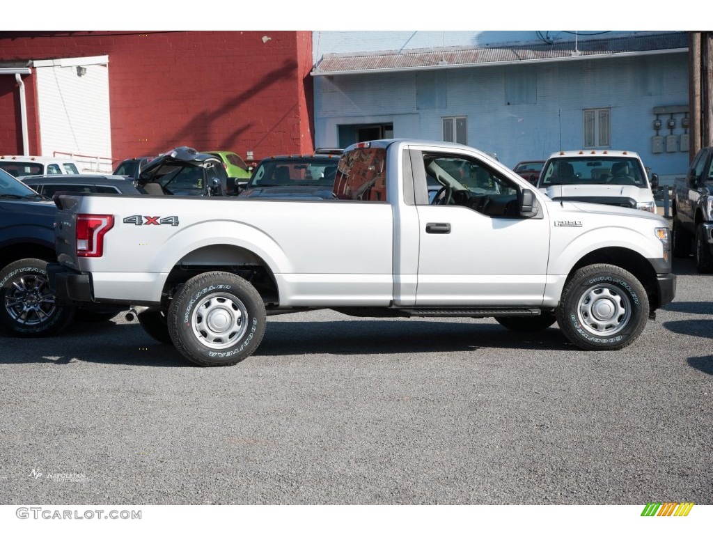 2016 F150 XL Regular Cab 4x4 - Ingot Silver / Medium Earth Gray photo #3