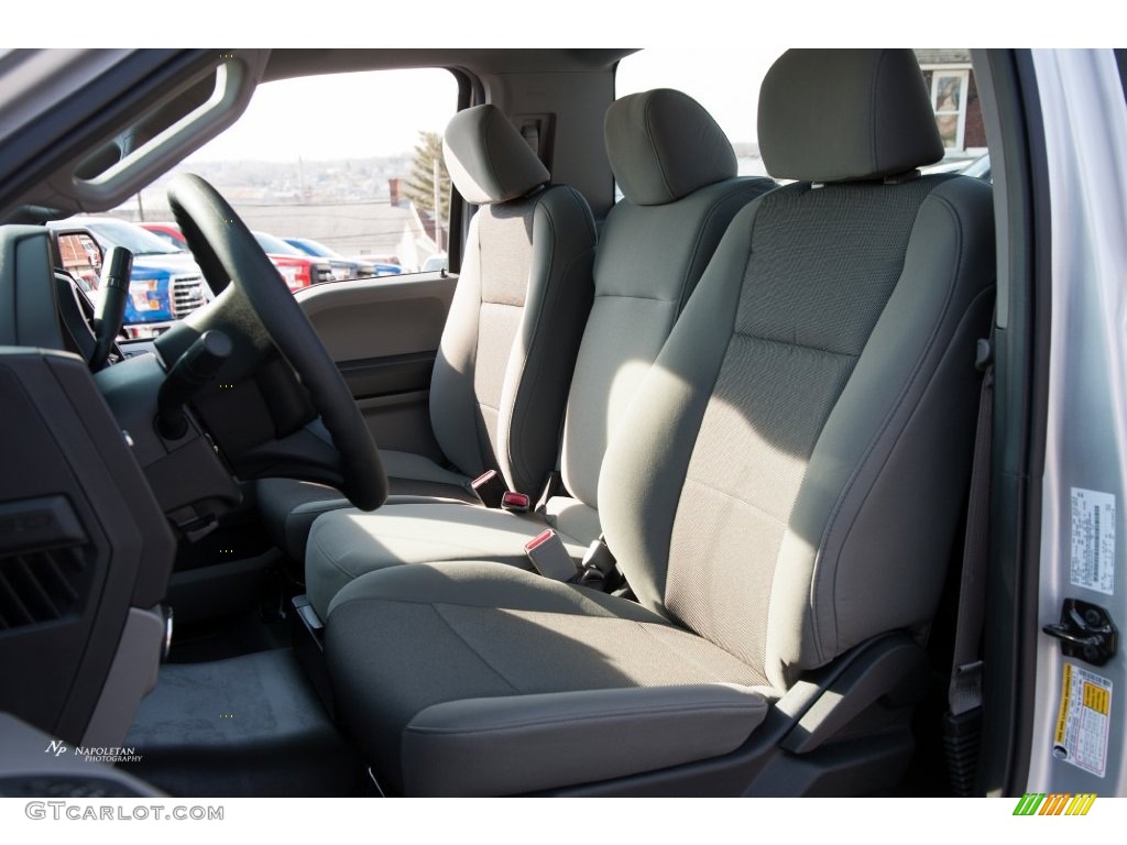 2016 F150 XL Regular Cab 4x4 - Ingot Silver / Medium Earth Gray photo #6