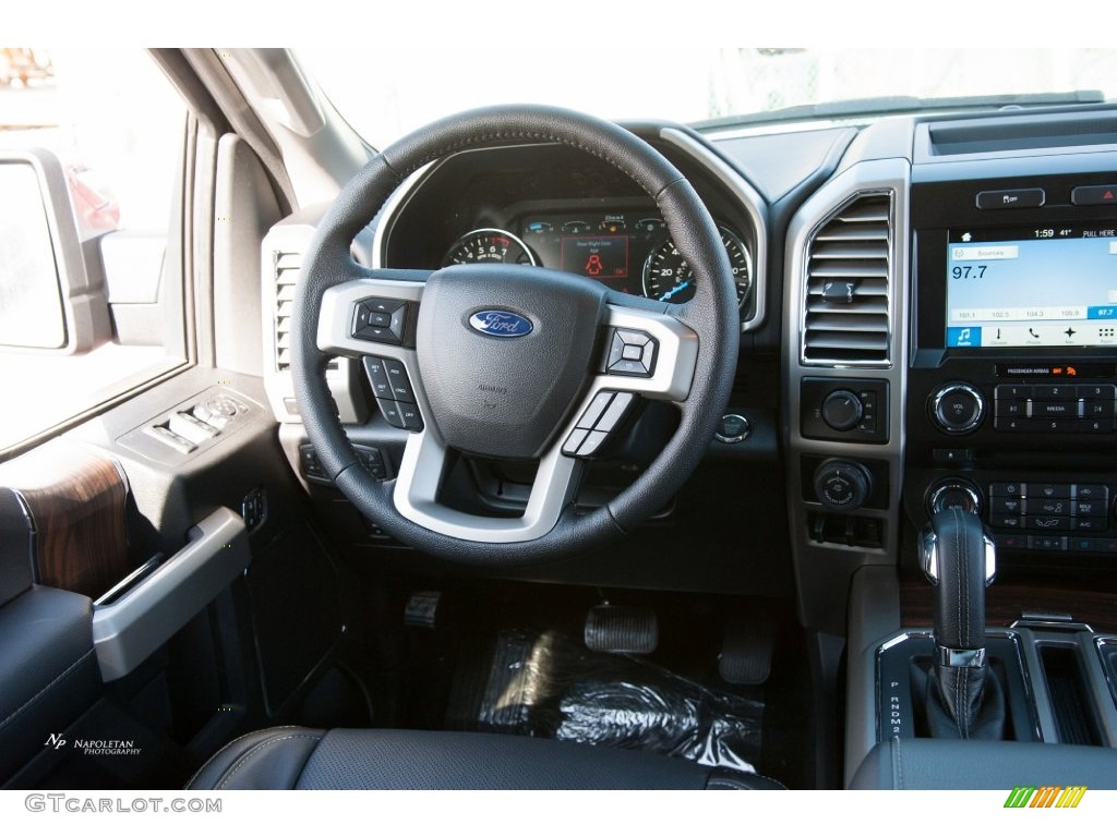 2016 F150 Lariat SuperCrew 4x4 - Ruby Red / Black photo #13