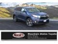 2016 Shoreline Blue Pearl Toyota Highlander XLE AWD  photo #1