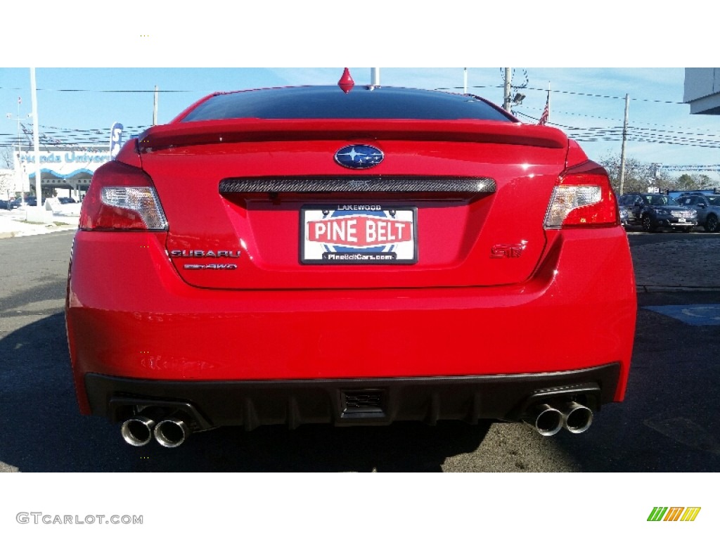 2016 WRX STI Limited - Pure Red / Carbon Black photo #5