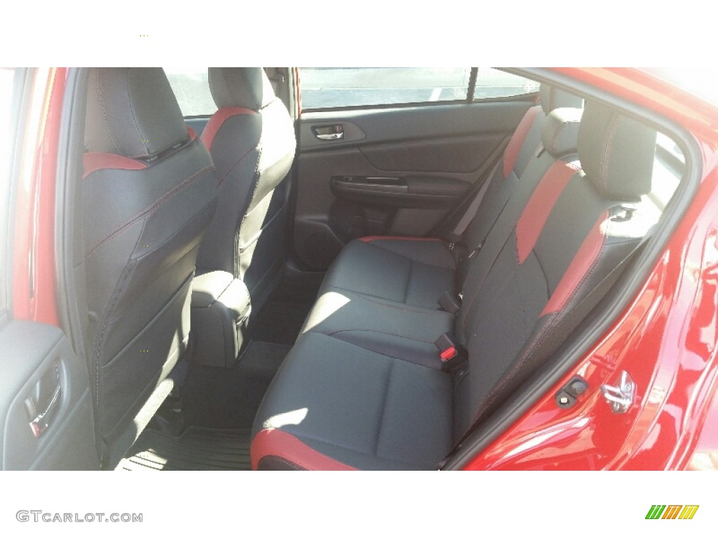 2016 WRX STI Limited - Pure Red / Carbon Black photo #6