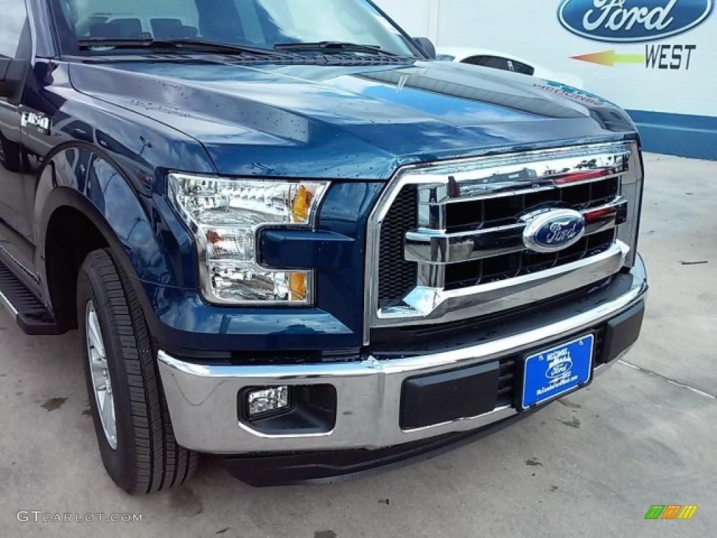 2016 F150 XLT SuperCab - Blue Jeans / Medium Earth Gray photo #2