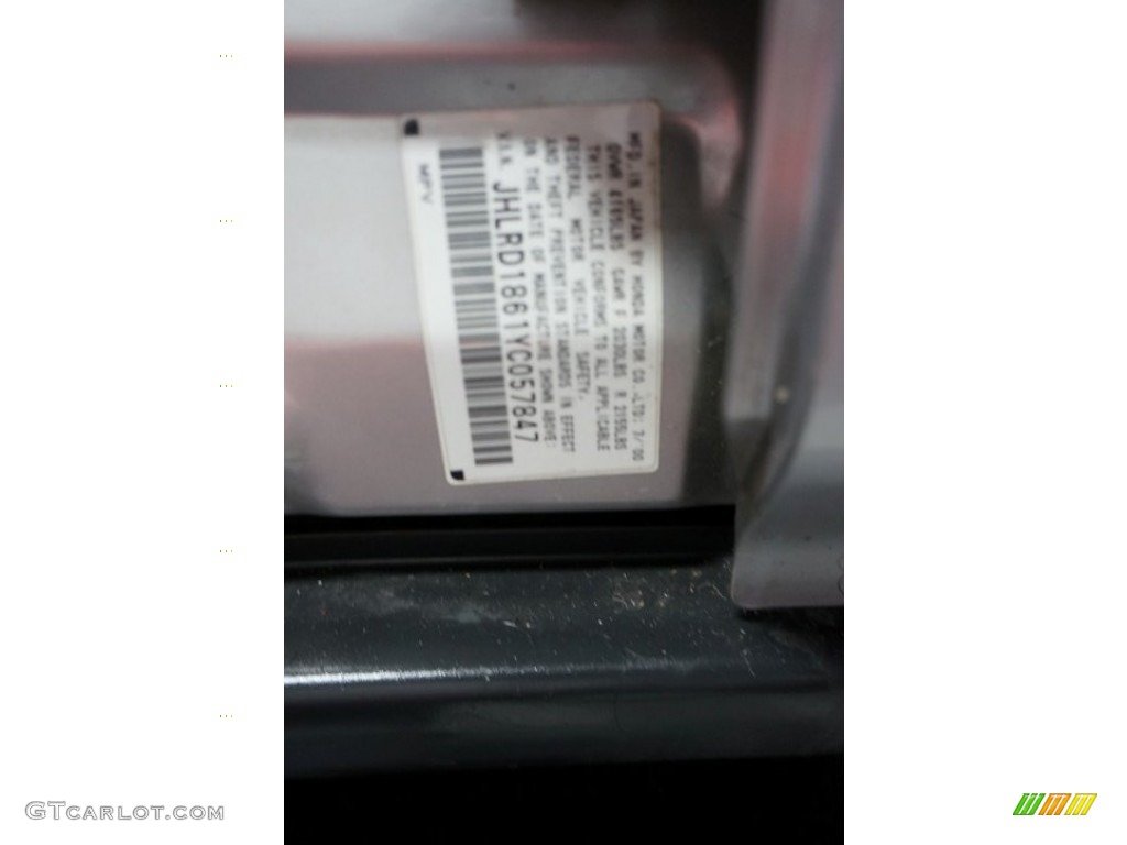 2000 CR-V EX 4WD - Sebring Silver Metallic / Dark Gray photo #15