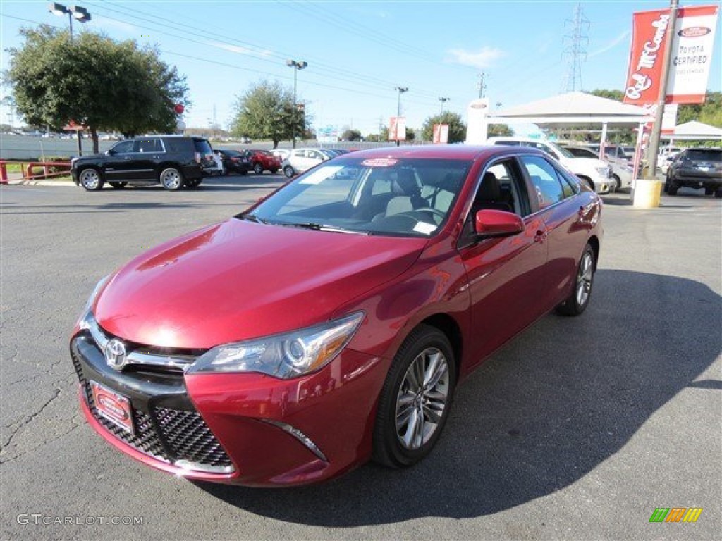 2015 Camry SE - Ruby Flare Pearl / Black photo #4