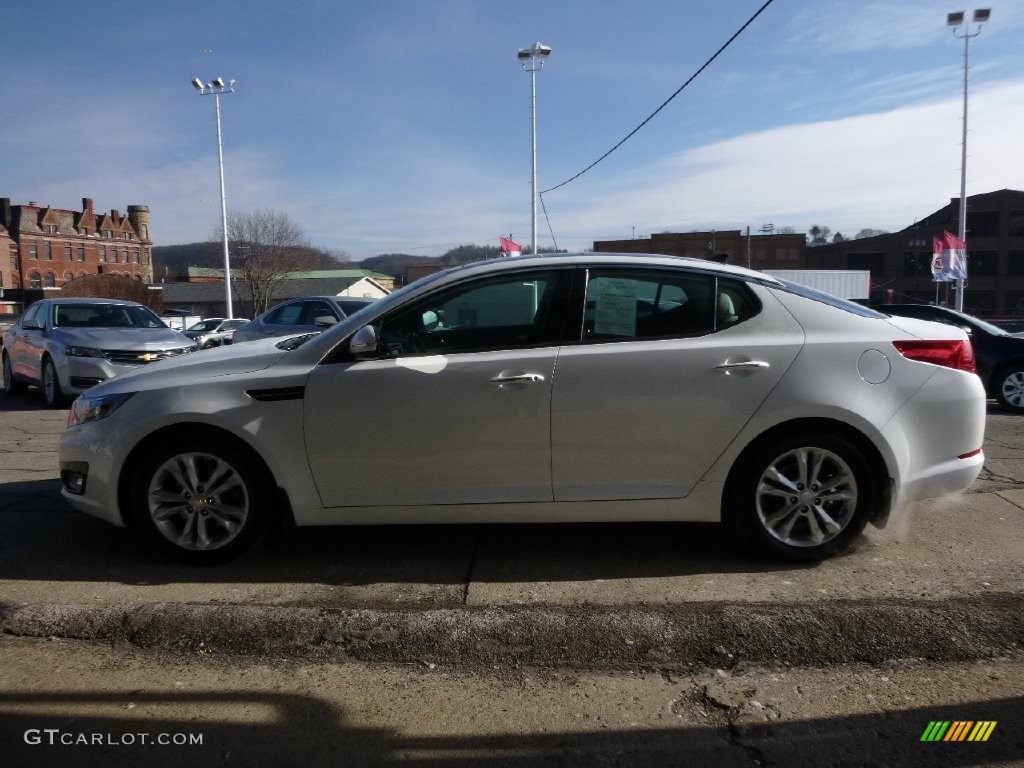 2013 Optima EX - Snow White Pearl / Gray photo #5