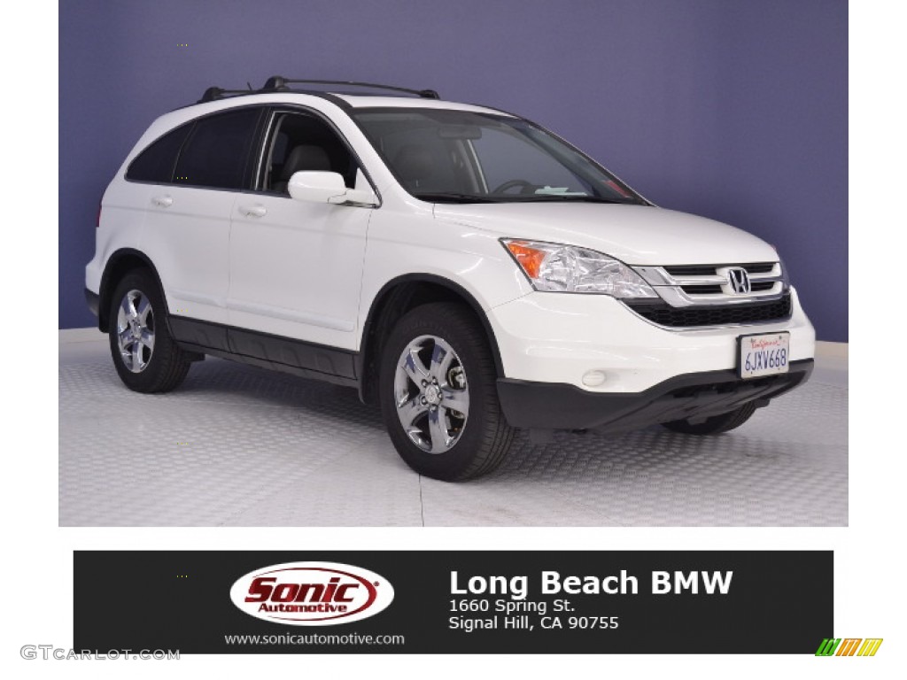 2010 CR-V EX-L - Taffeta White / Gray photo #1