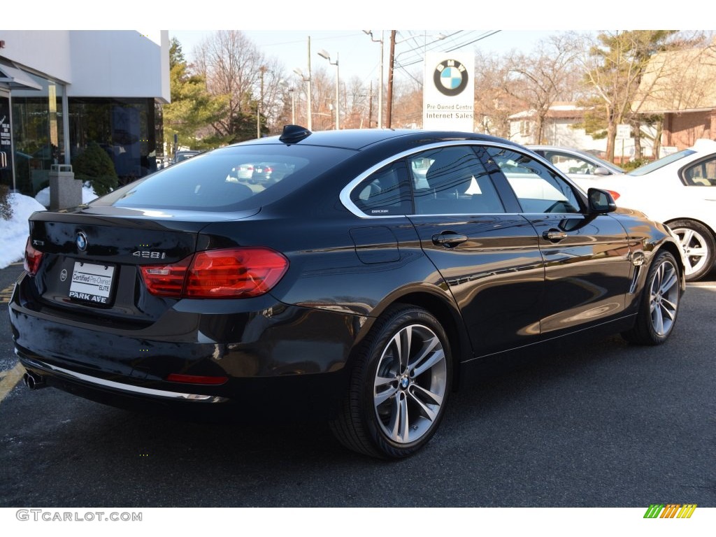 2016 4 Series 428i xDrive Gran Coupe - Jet Black / Black photo #3