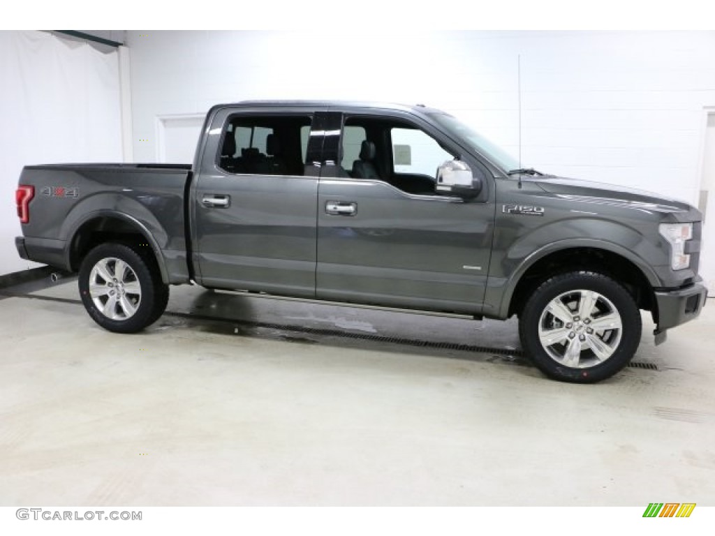 2016 F150 Platinum SuperCrew 4x4 - Magnetic / Platinum Black photo #1