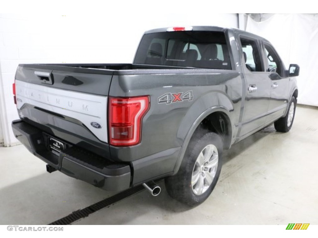 2016 F150 Platinum SuperCrew 4x4 - Magnetic / Platinum Black photo #4