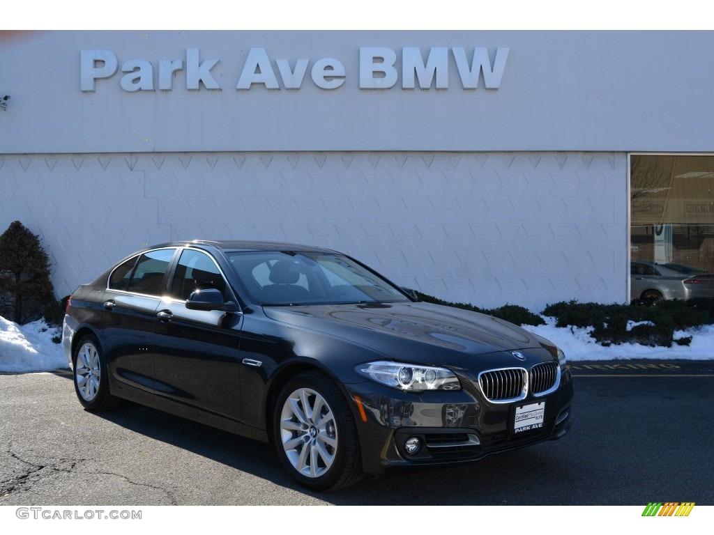 2016 5 Series 535i xDrive Sedan - Dark Graphite Metallic / Black photo #1