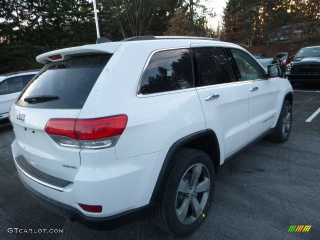 2016 Grand Cherokee Limited 4x4 - Bright White / Black/Light Frost Beige photo #7