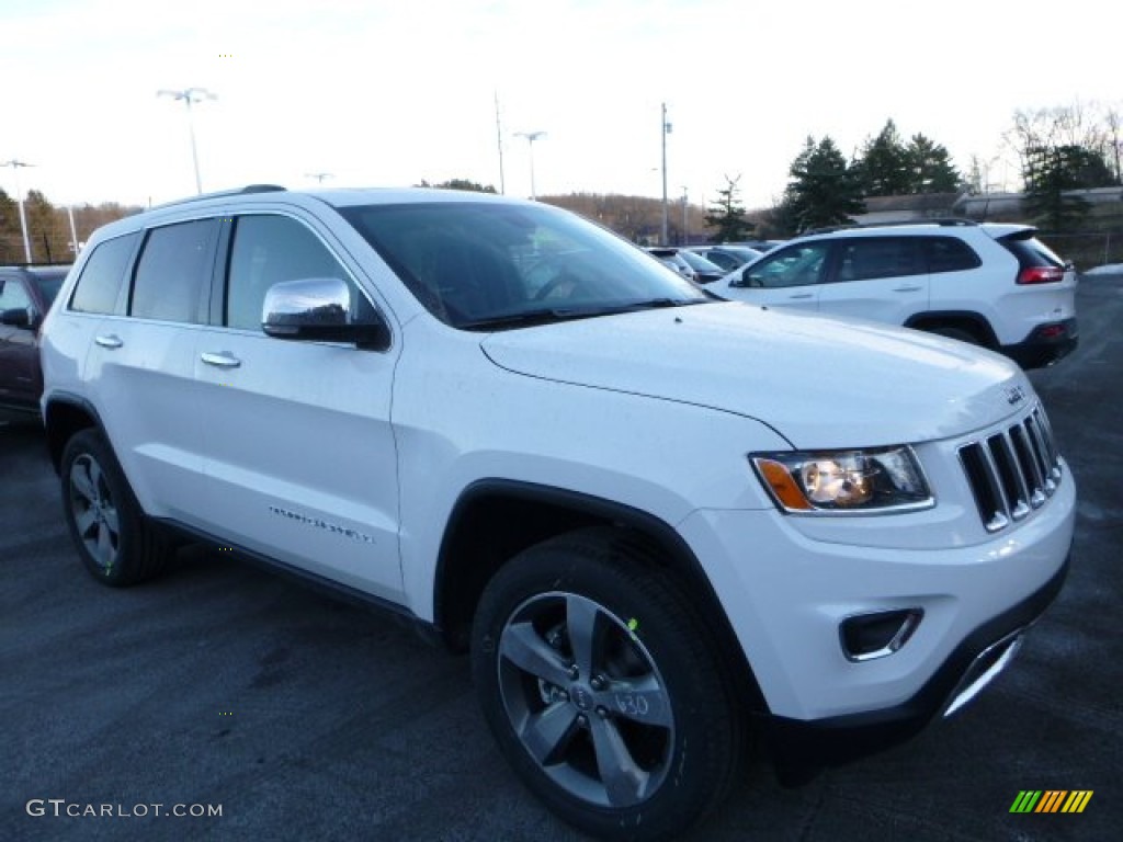 2016 Grand Cherokee Limited 4x4 - Bright White / Black/Light Frost Beige photo #12