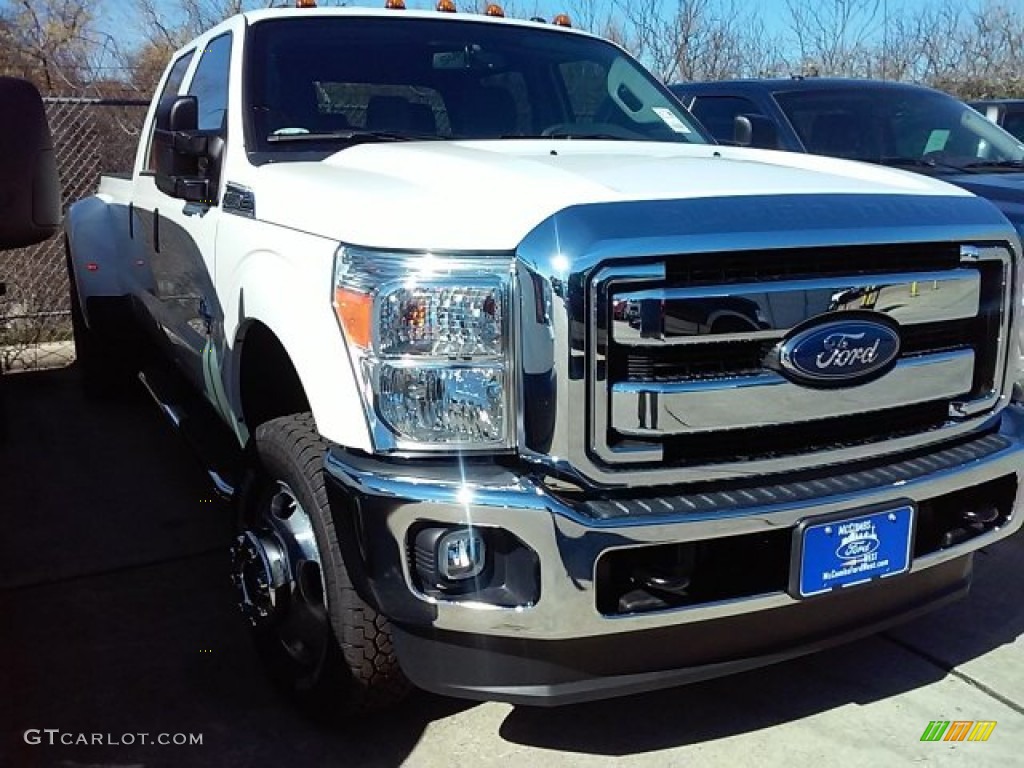 2016 F350 Super Duty XLT Crew Cab 4x4 DRW - Oxford White / Steel photo #1