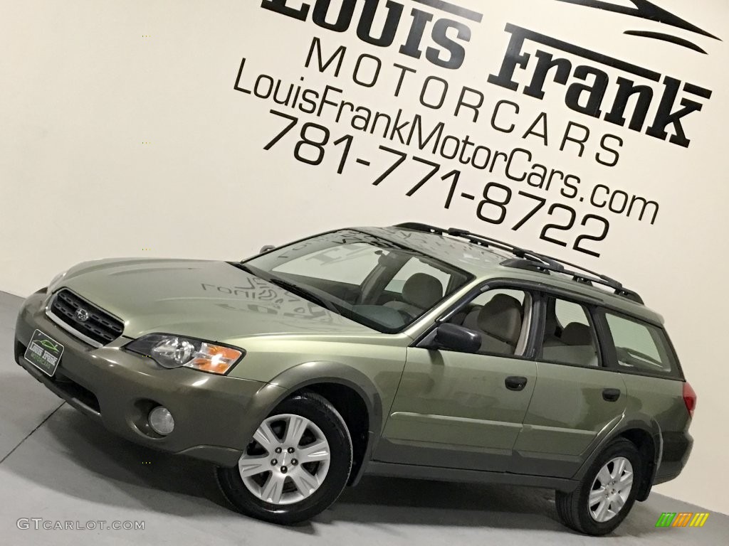 2005 Outback 2.5i Wagon - Willow Green Opal / Taupe photo #4