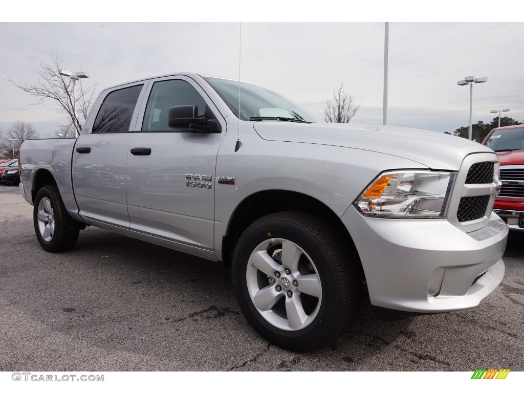 Bright Silver Metallic 2016 Ram 1500 Tradesman Crew Cab 4x4 Exterior Photo #110421244