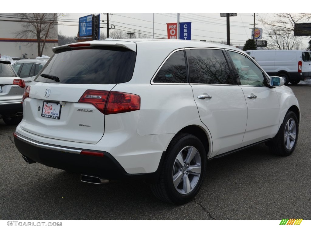 2013 MDX SH-AWD - Aspen White Pearl / Parchment photo #3