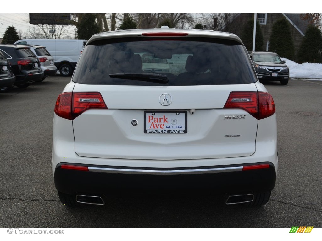 2013 MDX SH-AWD - Aspen White Pearl / Parchment photo #4