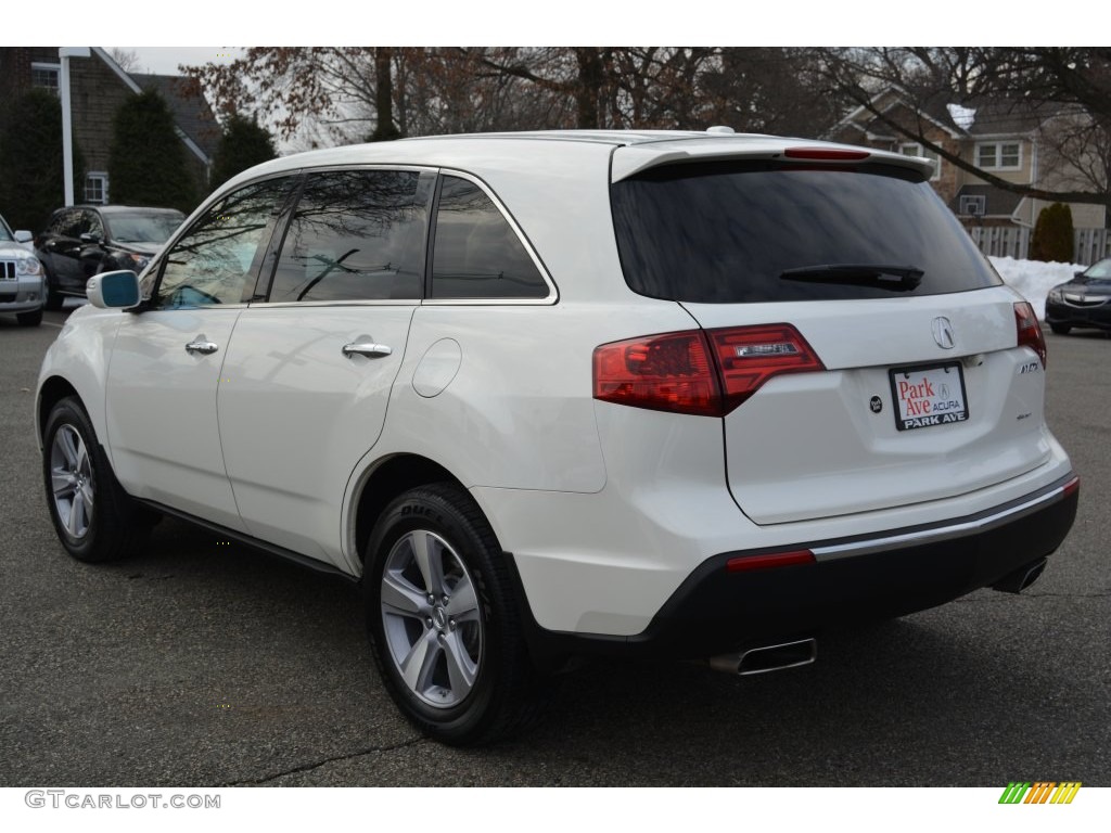 2013 MDX SH-AWD - Aspen White Pearl / Parchment photo #5