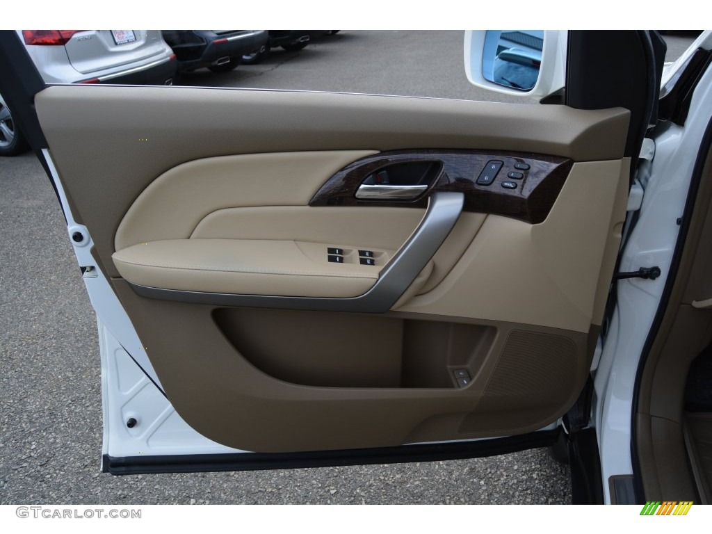 2013 MDX SH-AWD - Aspen White Pearl / Parchment photo #9