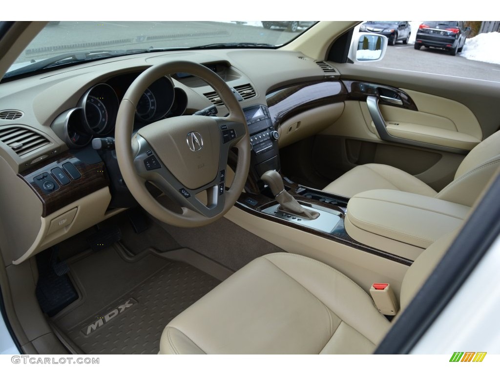 2013 MDX SH-AWD - Aspen White Pearl / Parchment photo #11