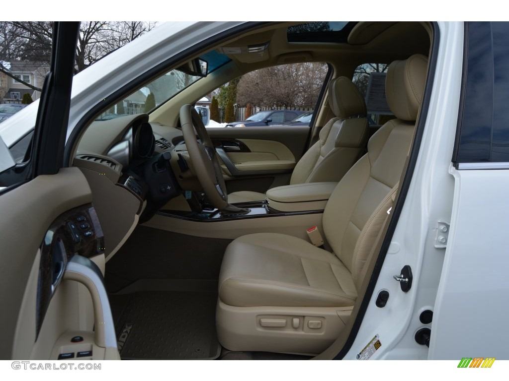 2013 MDX SH-AWD - Aspen White Pearl / Parchment photo #12