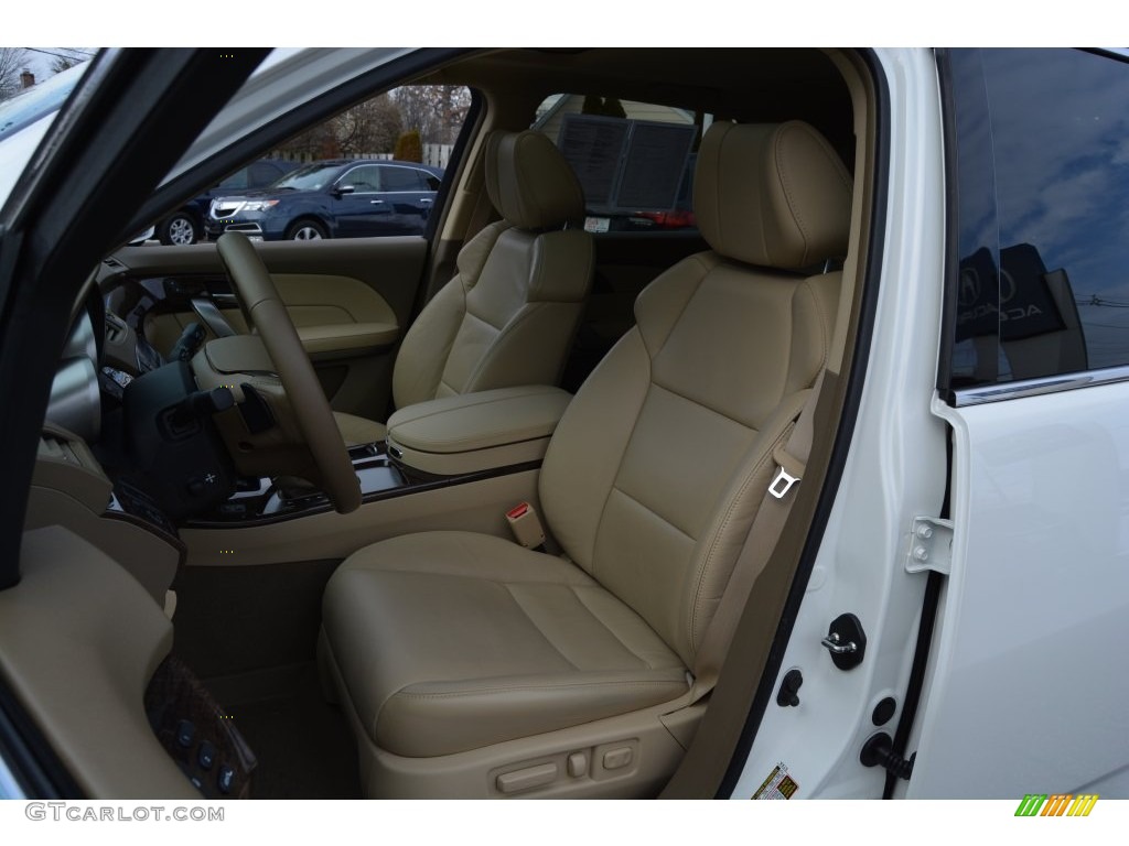 2013 MDX SH-AWD - Aspen White Pearl / Parchment photo #13