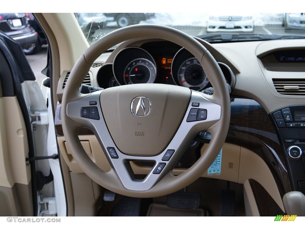 2013 MDX SH-AWD - Aspen White Pearl / Parchment photo #18
