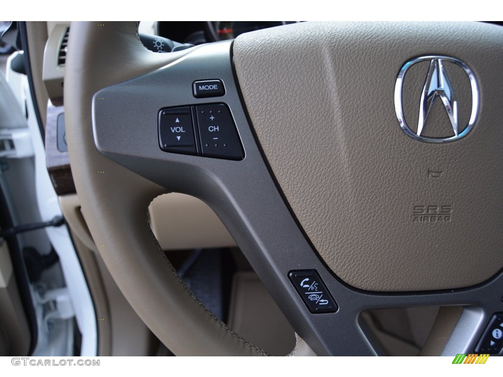 2013 MDX SH-AWD - Aspen White Pearl / Parchment photo #19