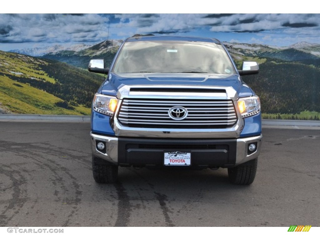 2016 Tundra Limited CrewMax 4x4 - Blazing Blue Pearl / Black photo #2