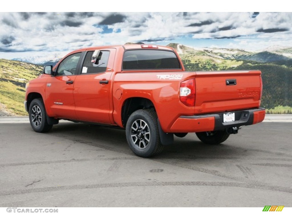 2016 Tundra SR5 CrewMax 4x4 - Inferno Orange / Black photo #3