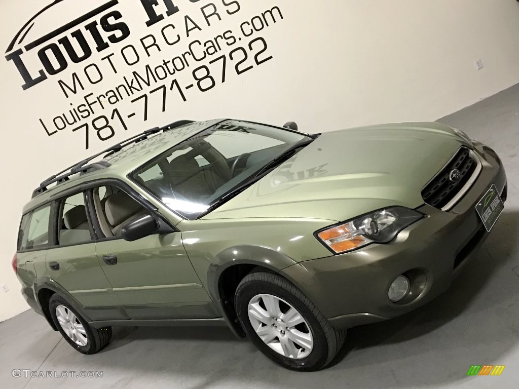 2005 Outback 2.5i Wagon - Willow Green Opal / Taupe photo #101
