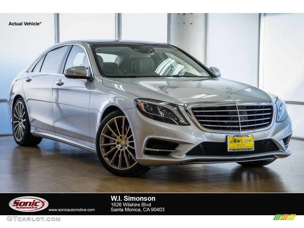 2016 S 550 Sedan - Iridium Silver Metallic / Crystal Grey/Seashell Grey photo #1