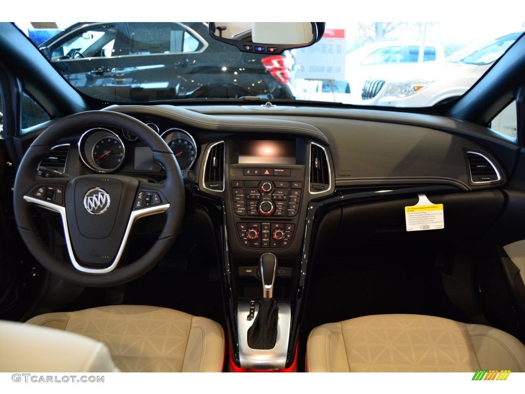 2016 Buick Cascada Premium Convertible Light Neutral/Jet Black Dashboard Photo #110427985