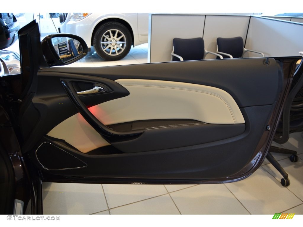 2016 Buick Cascada Premium Convertible Light Neutral/Jet Black Door Panel Photo #110428087