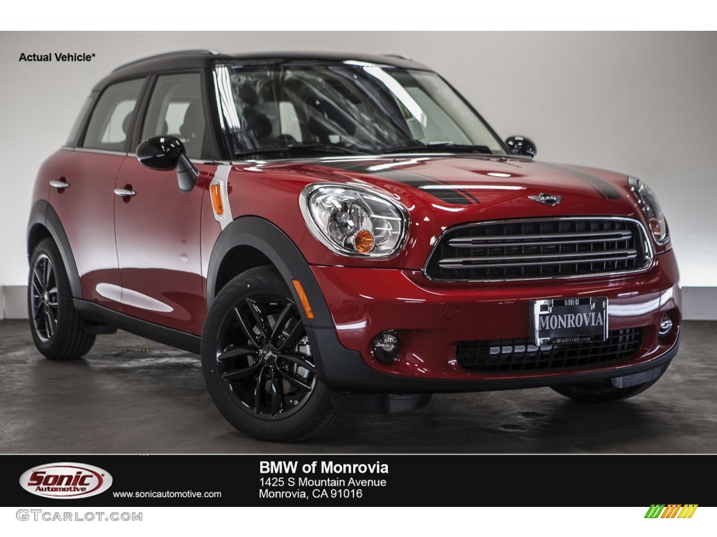 2016 Countryman Cooper - Blazing Red Metallic / Carbon Black photo #1