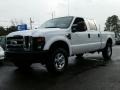 Oxford White 2009 Ford F350 Super Duty XL Crew Cab 4x4