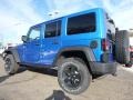 2016 Hydro Blue Pearl Jeep Wrangler Unlimited Sport 4x4  photo #3