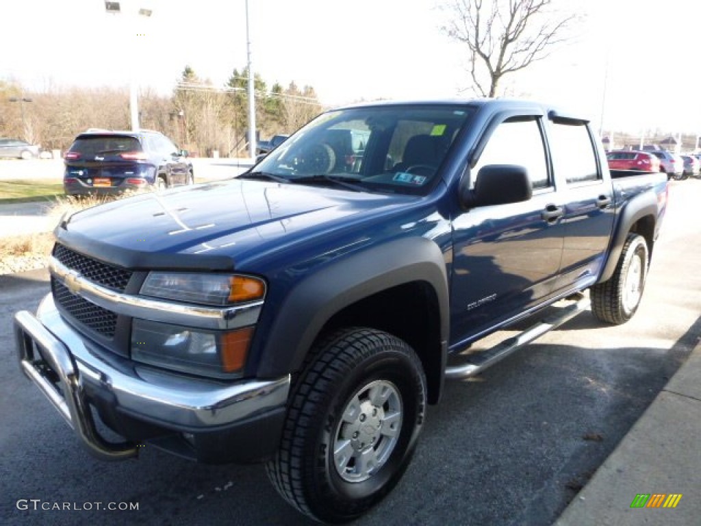 2005 Colorado LS Crew Cab 4x4 - Superior Blue Metallic / Medium Dark Pewter photo #10