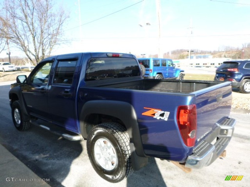 2005 Colorado LS Crew Cab 4x4 - Superior Blue Metallic / Medium Dark Pewter photo #12