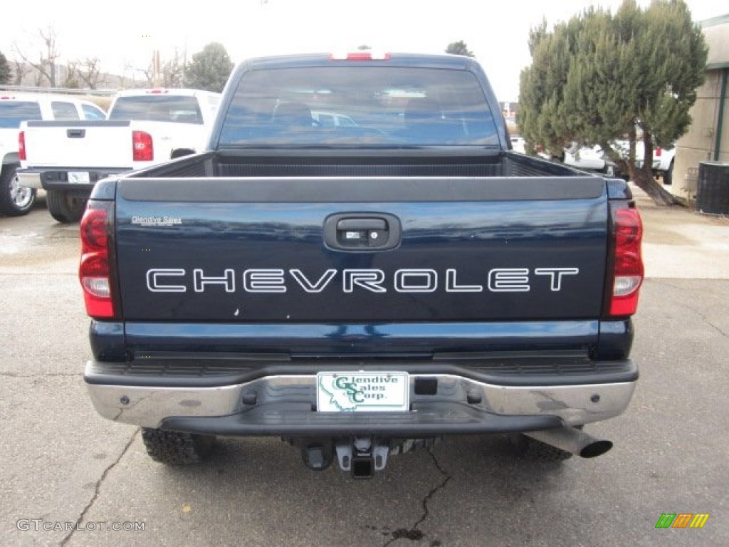 2007 Silverado 2500HD Classic LS Crew Cab 4x4 - Dark Blue Metallic / Tan photo #8