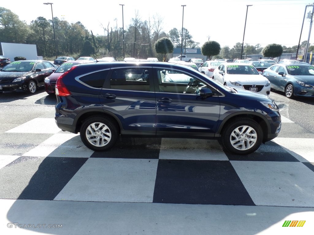2016 CR-V EX - Obsidian Blue Pearl / Gray photo #3