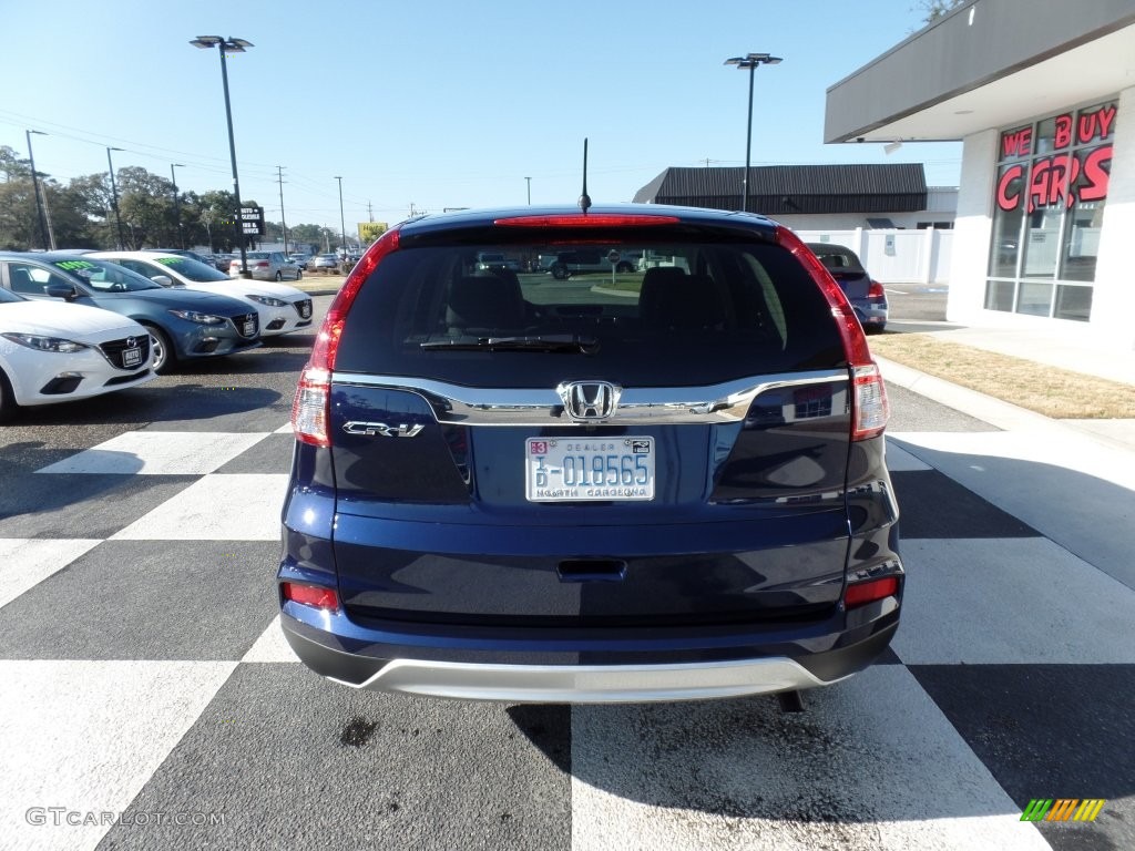 2016 CR-V EX - Obsidian Blue Pearl / Gray photo #4