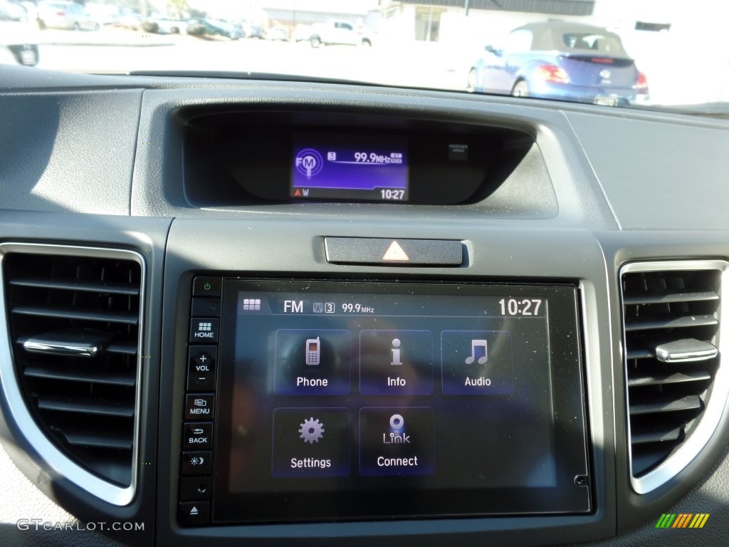 2016 CR-V EX - Obsidian Blue Pearl / Gray photo #18